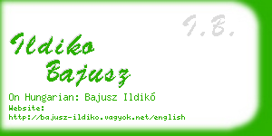 ildiko bajusz business card